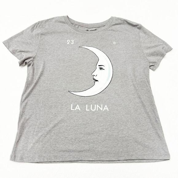 Loteria Don Clemente Gray Short Sleeve Graphic T-Shirt Moon Size XXL - Picture 1 of 4